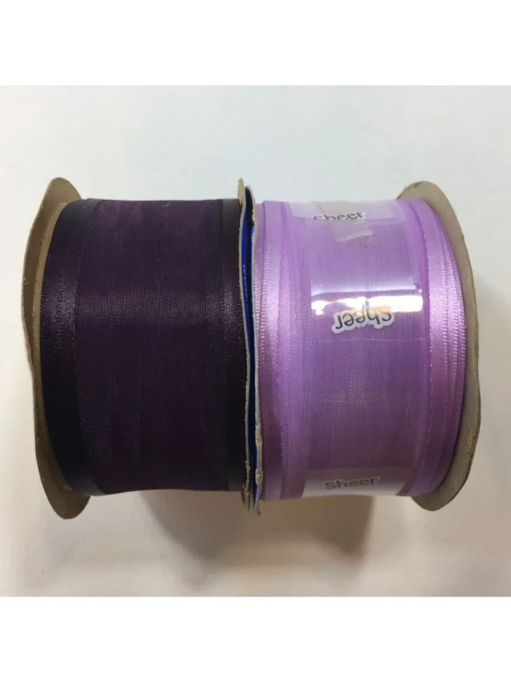 Offray Ribbon 2 Spools Sheer Woven 3/8